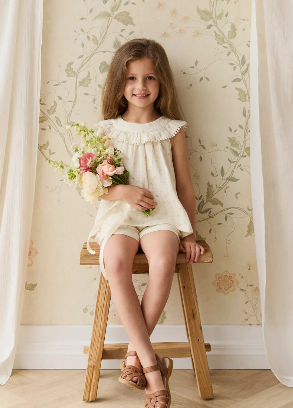 Jamie Kay - Organic Cotton Muslin Annalise Top - Vintage Ditsy