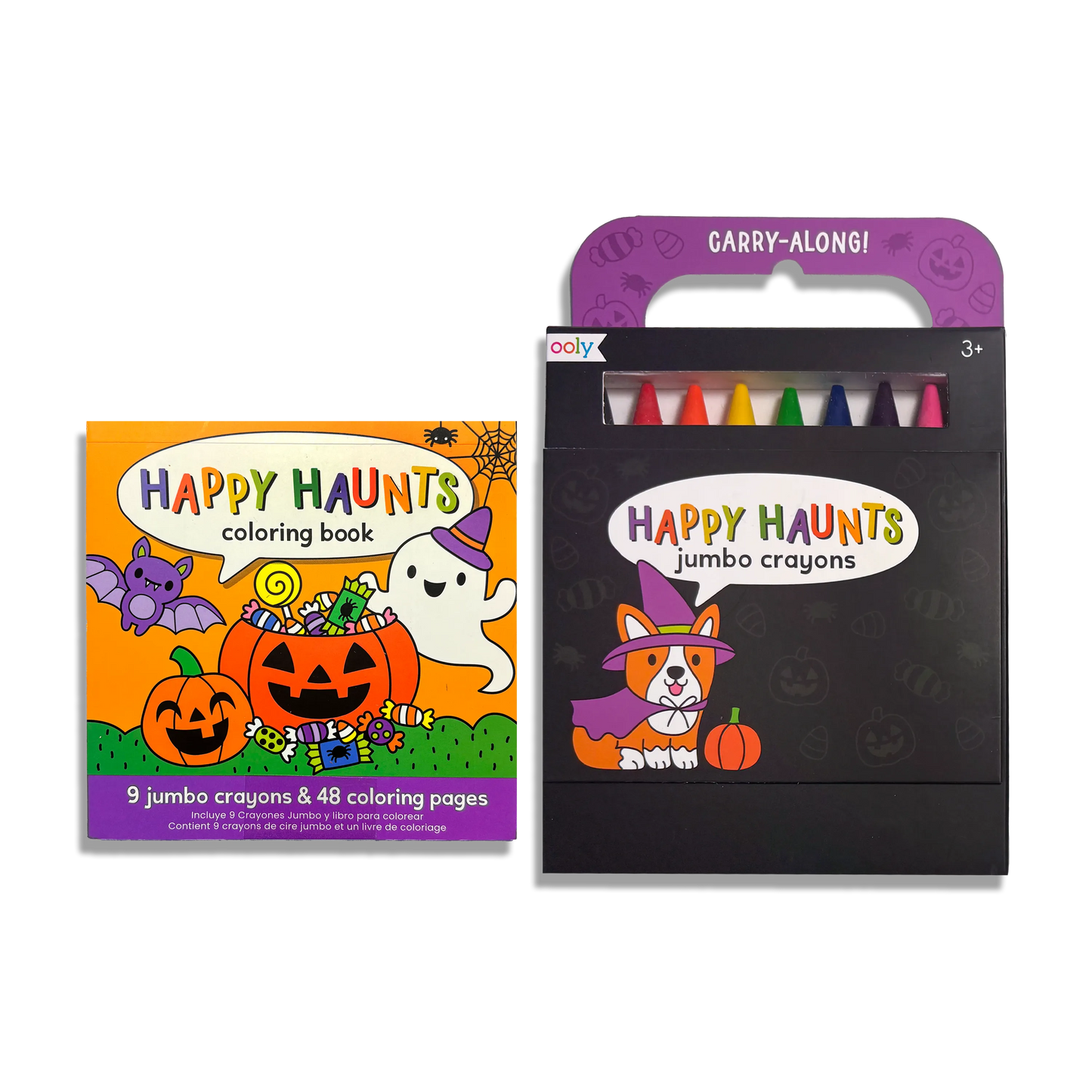 OOLY - Carry-Along Coloring Book Set - Happy Haunts
