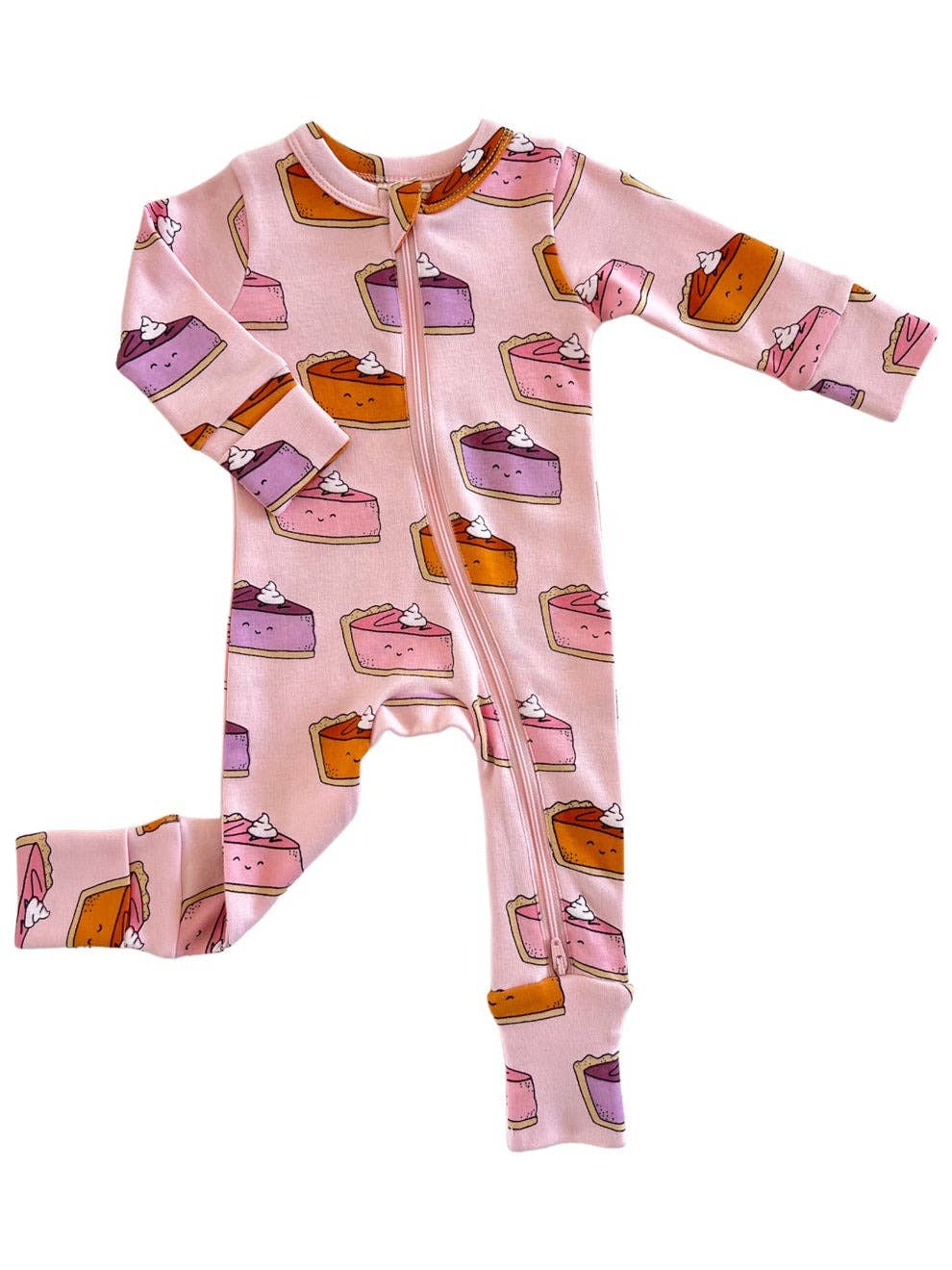 SIIX Collection - Pumpkin Pie / Organic 2-Way Zip Romper