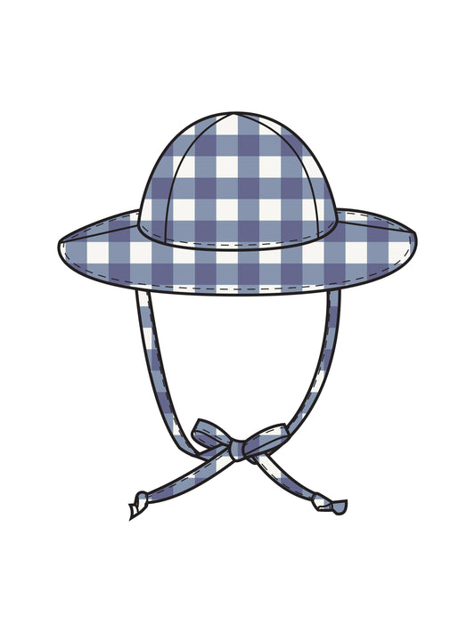 Colored Organics - Seersucker Sun Hat - Marino Gingham