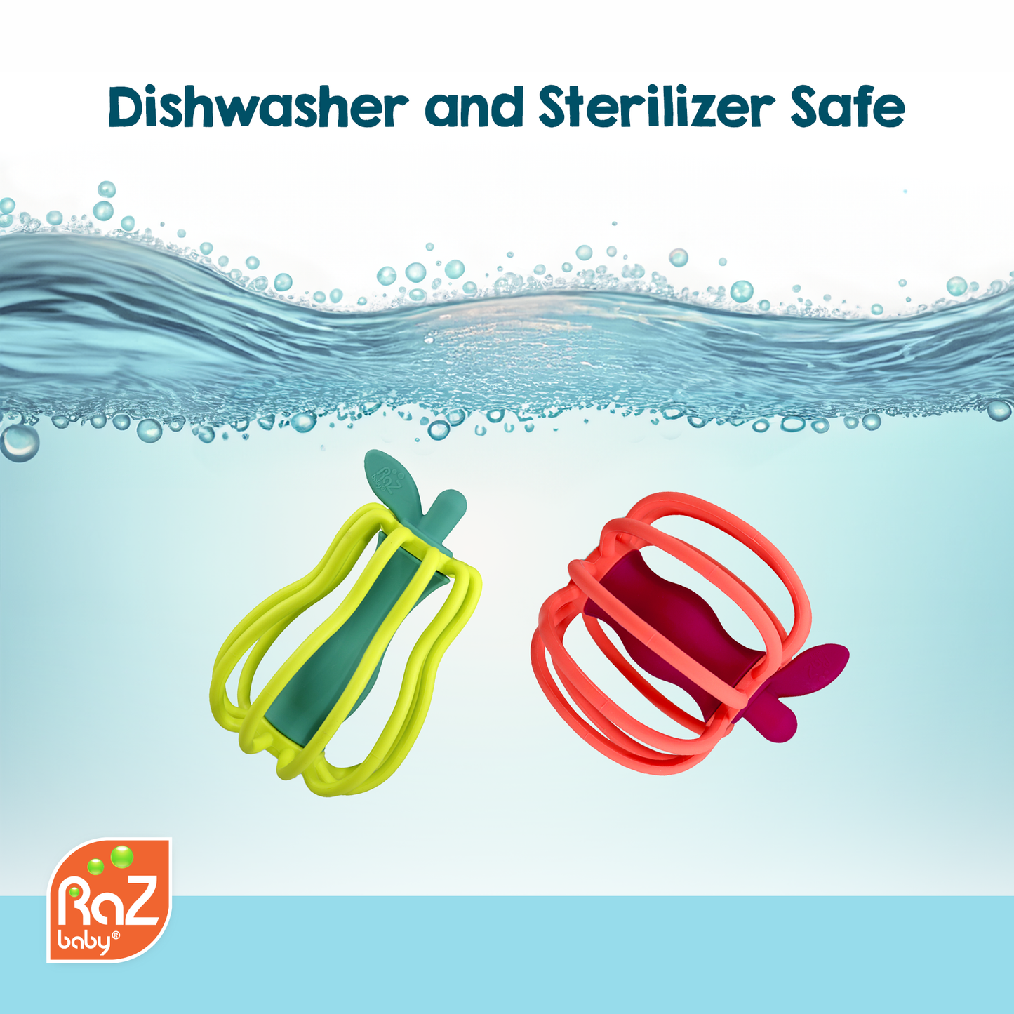 RaZbaby - RaZ-Pear Teether & Rattle Toy