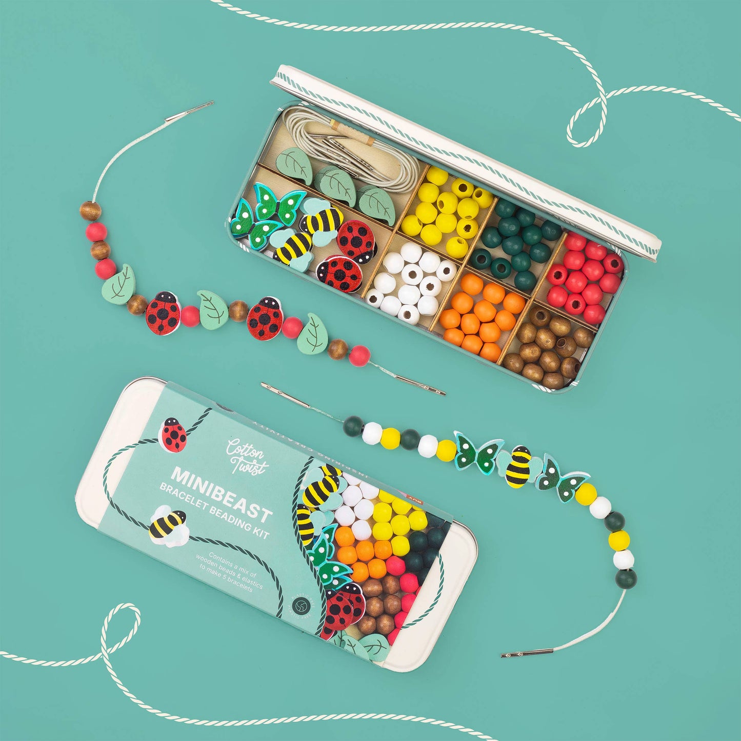 Cotton Twist (WE PREPAY ALL USA DUTIES) - Minibeast Bracelet Bead Kit