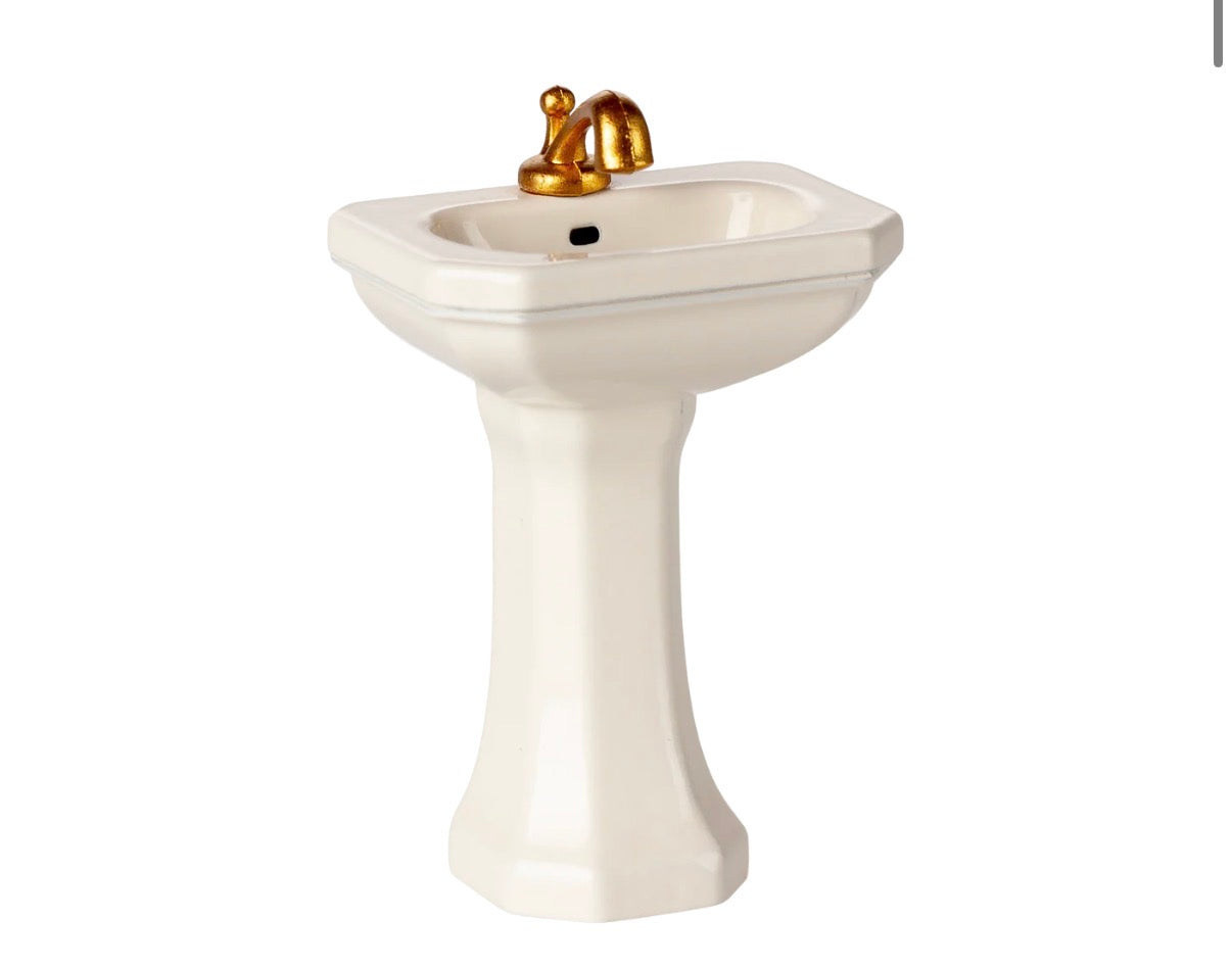 Maileg - Bathroom Sink. Mouse - Off White