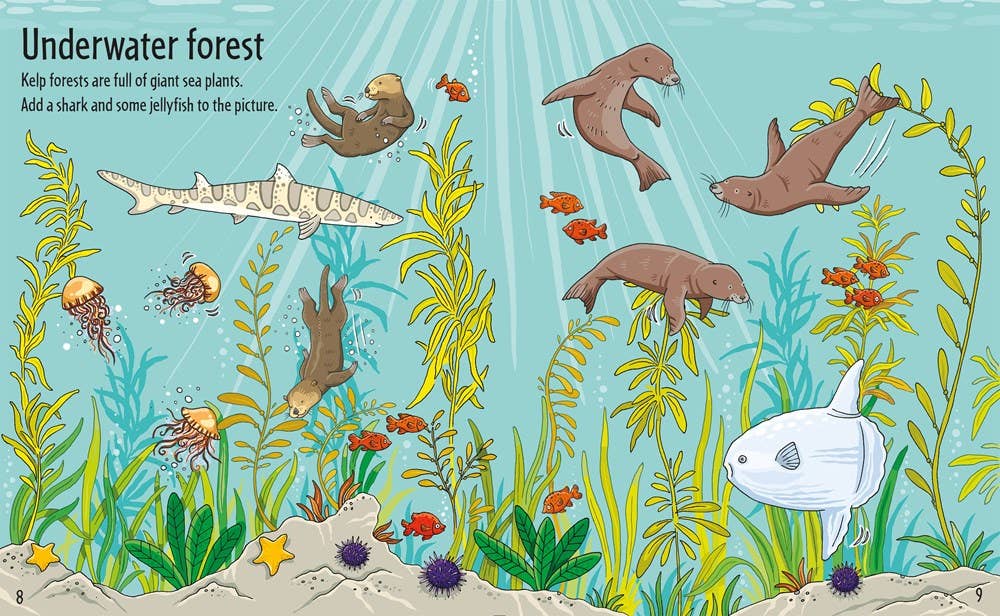 HarperCollins - First Sticker Book Under The Sea : Usborne