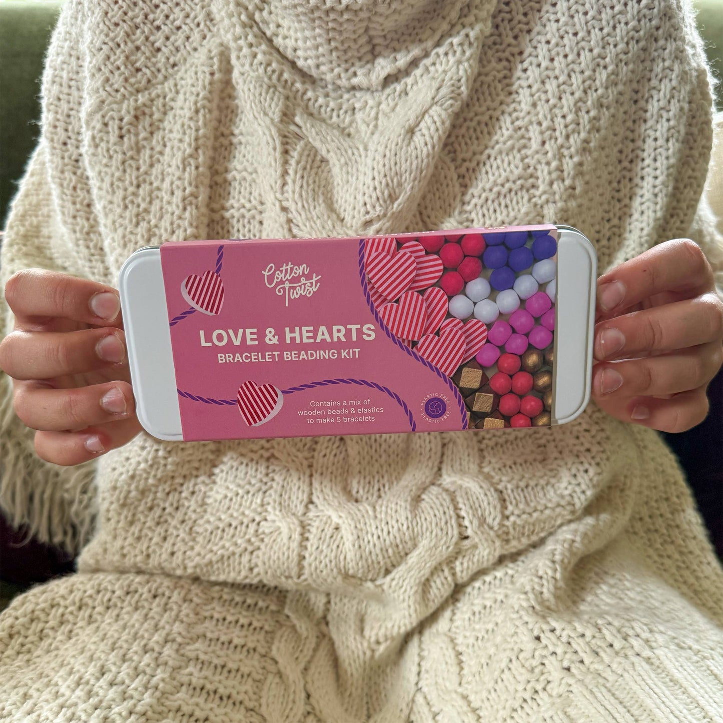 Cotton Twist - Love & Hearts Bracelet Bead Kit