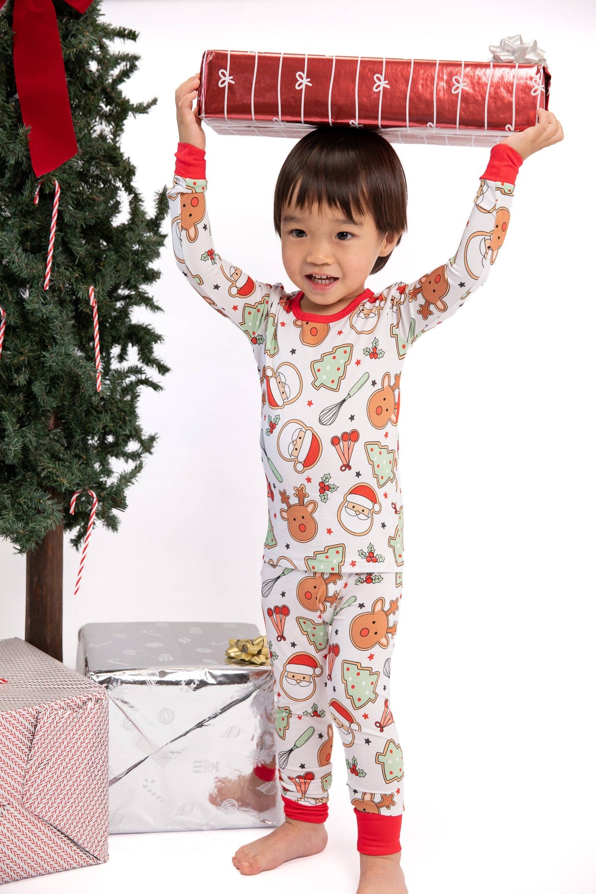 Tiny toes Baby Co - Christmas Cookies Bamboo Toddler 2 Piece Set