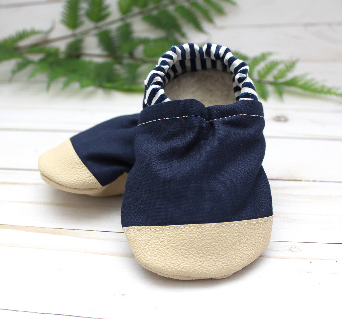 Scooter Booties - Navy Blue Baby Shoes: 0 - 6 months