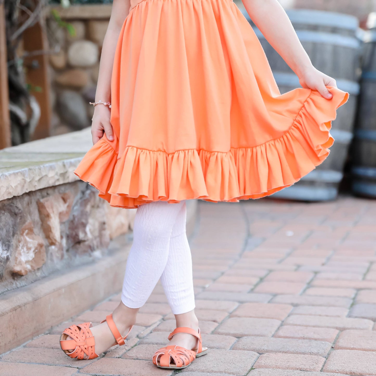 White Cable Knit Footless Tights: 5-6 Years