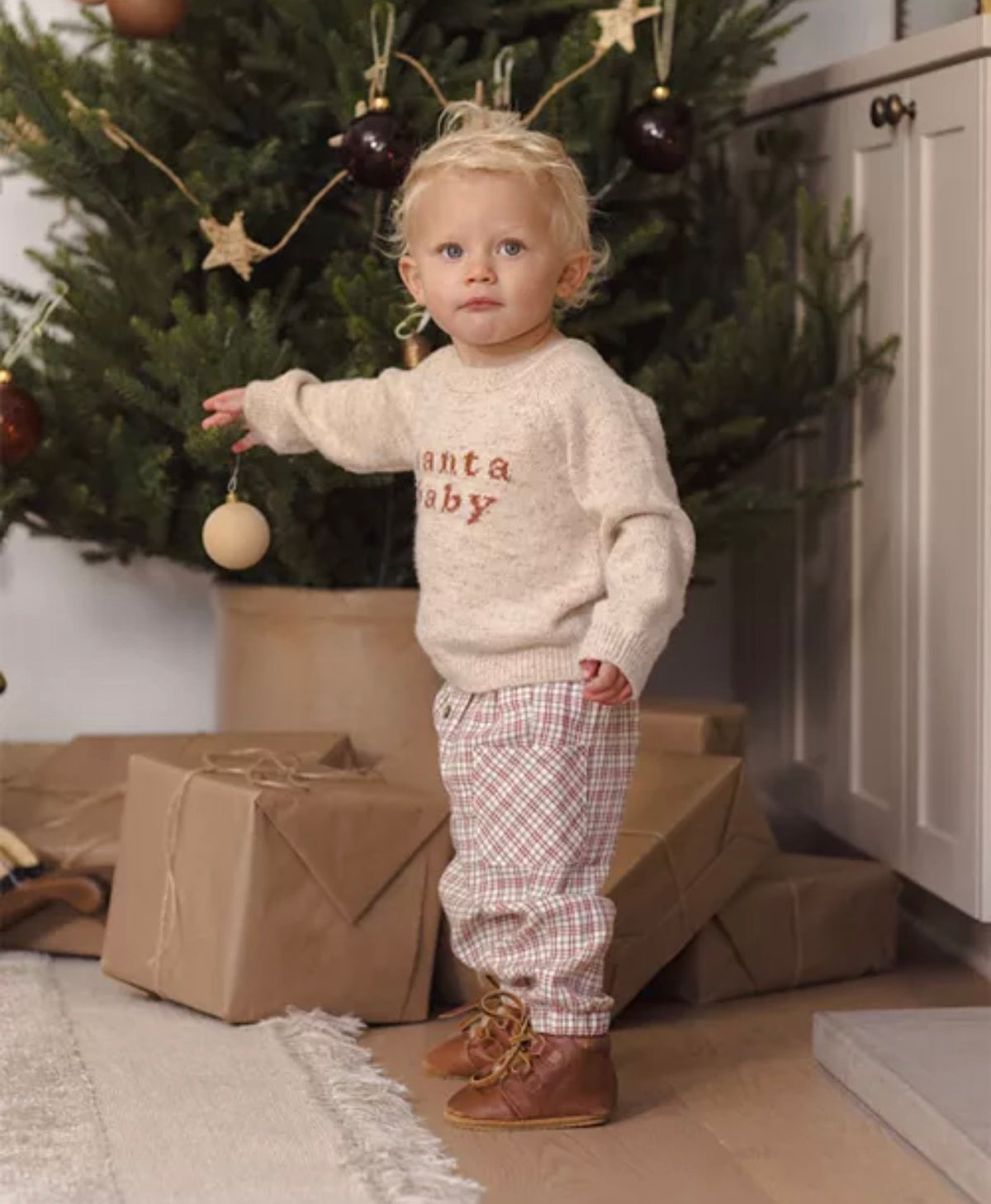 Quincy Mae - Knit Sweater - Santa Baby