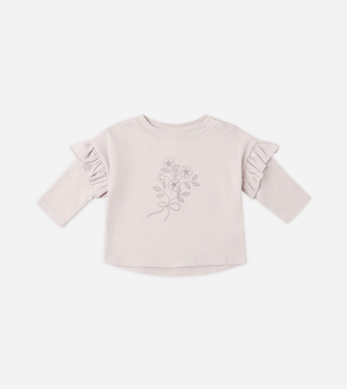 Quincy Mae - Ruffle Long Sleeve Tee