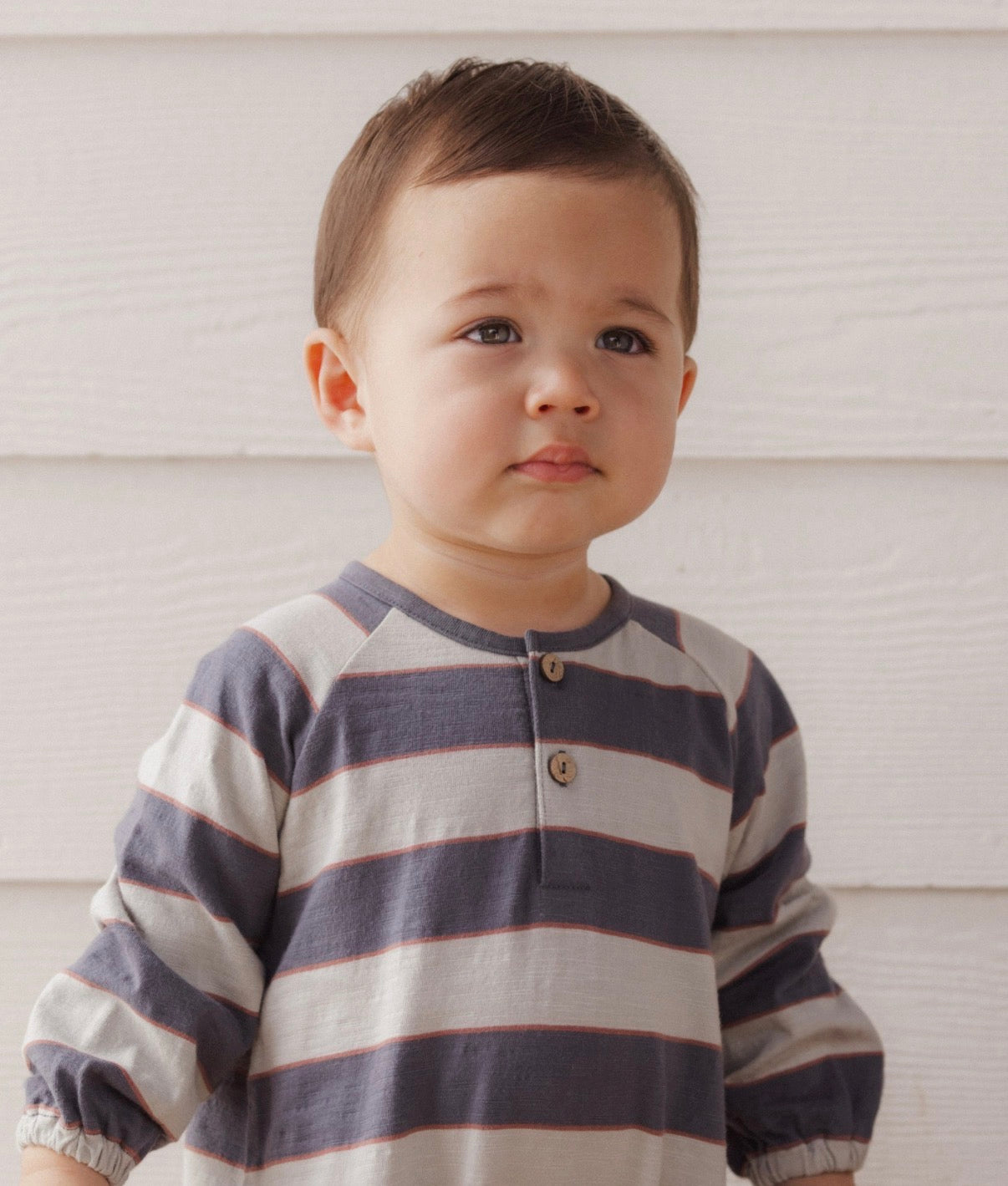Rylee + Cru - Henley Jumpsuit - Sage Stripe