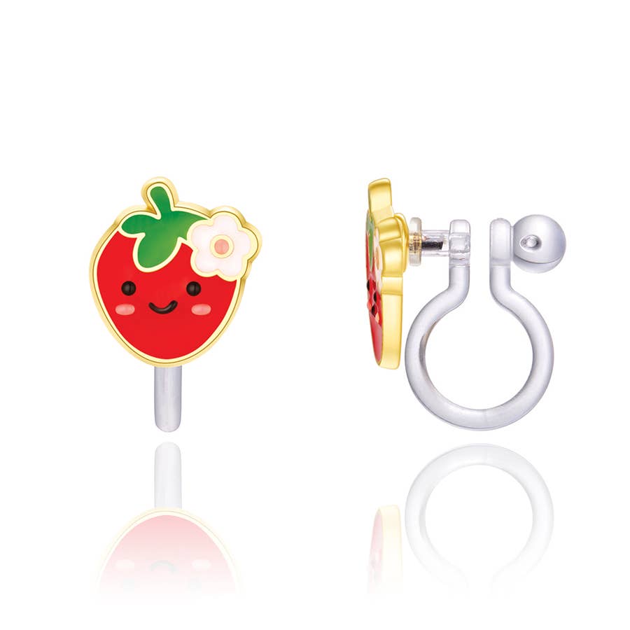 Girl Nation - CLIP ON Cutie Earrings | You're Berry Cute