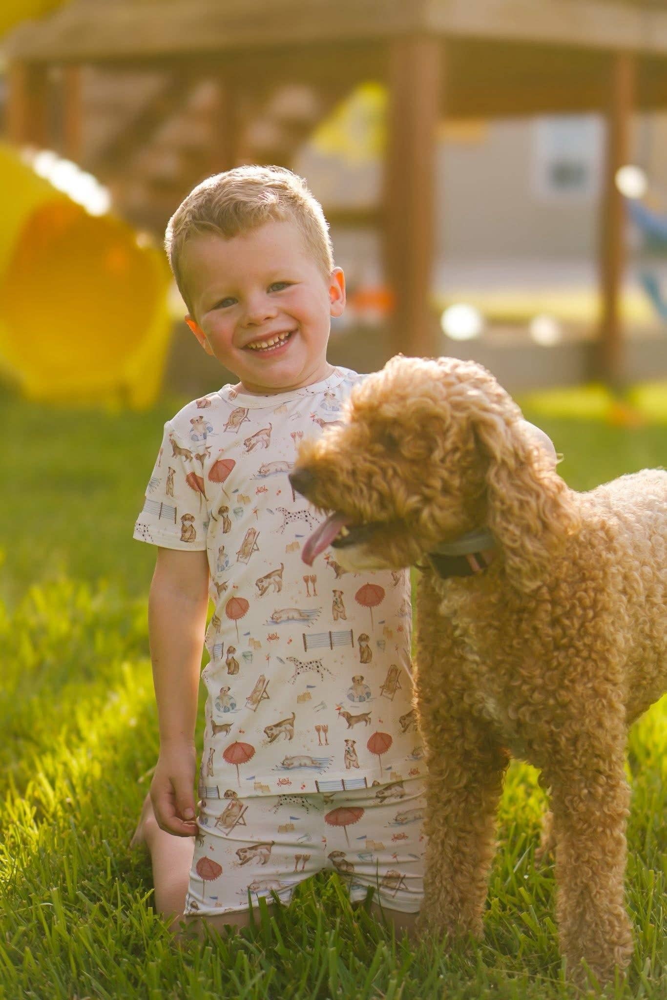 Little Joy Co. - Beach Pawty 2pc Bamboo Pajamas