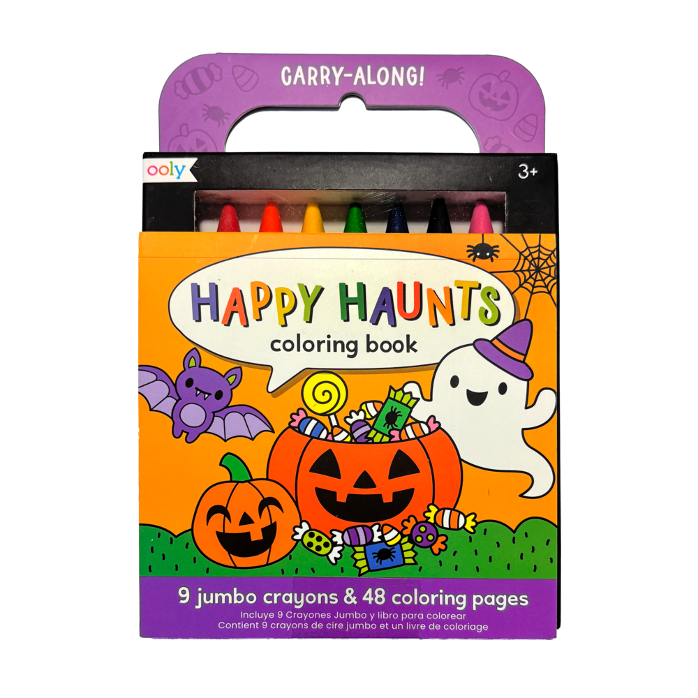 OOLY - Carry-Along Coloring Book Set - Happy Haunts