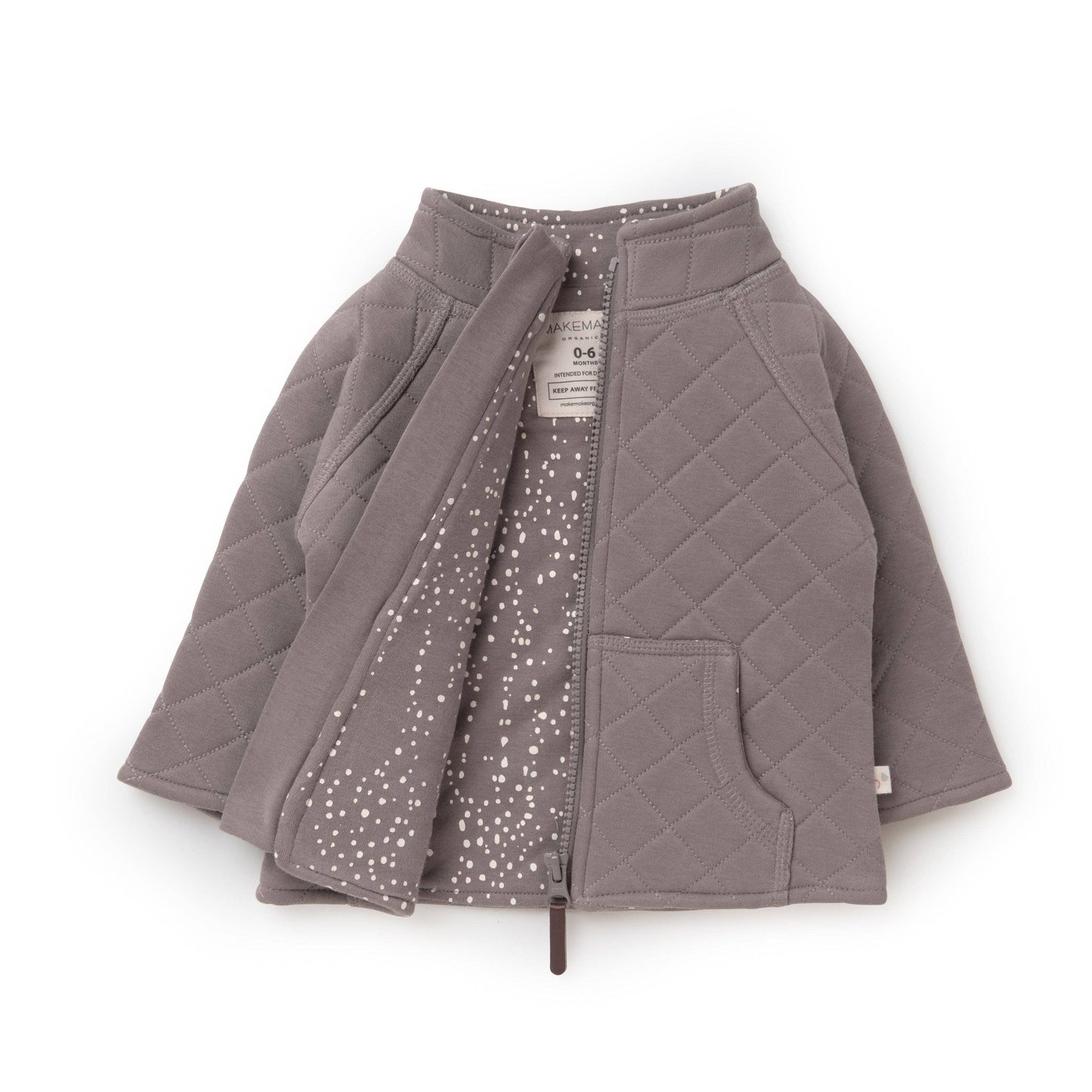Makemake Organics - Organic Merino Wool Zip Jacket - Truffle