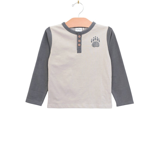 City Mouse Studio - Henley Tee- Porpoise Bear Paw