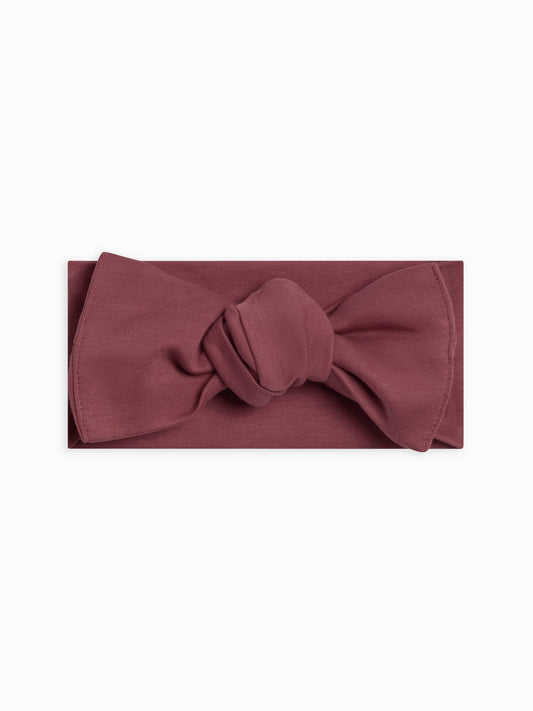 Colored Organics - Organic Baby Hattie Knot Bow Wrap - Berry
