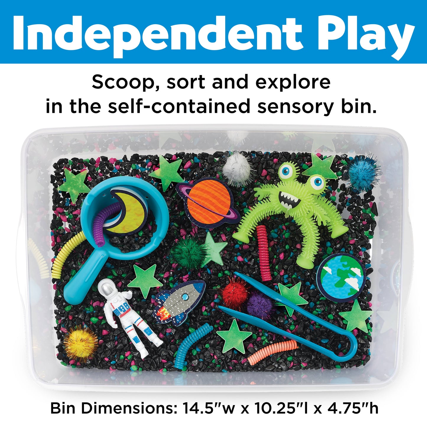 Faber-Castell / Creativity for Kids - Sensory Bin Outer Space Activity Bin for Kids