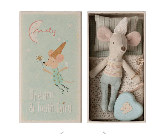 Maileg - Tooth Fairy Mouse, Little Brother in Matchbox