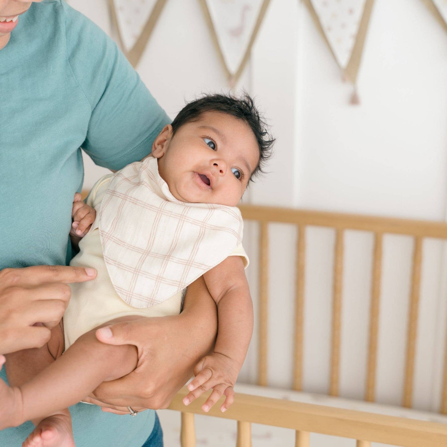 Crane Baby - Charlie 3-pc. Farmhouse Goose Bib Set