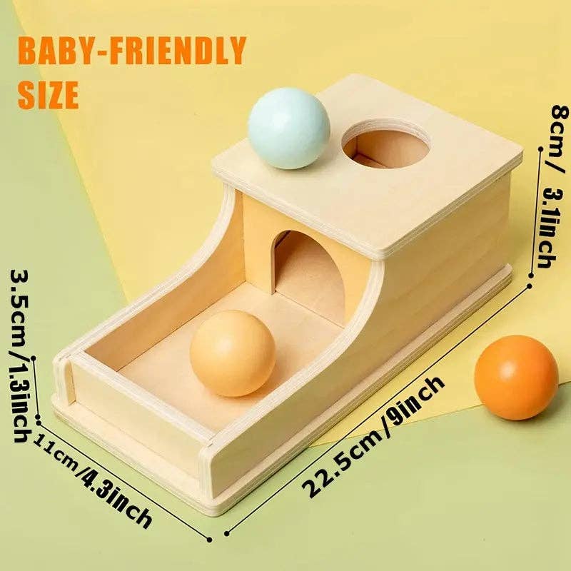 VIGOR - Montessori Wooden Pitch Ball Box Early Education