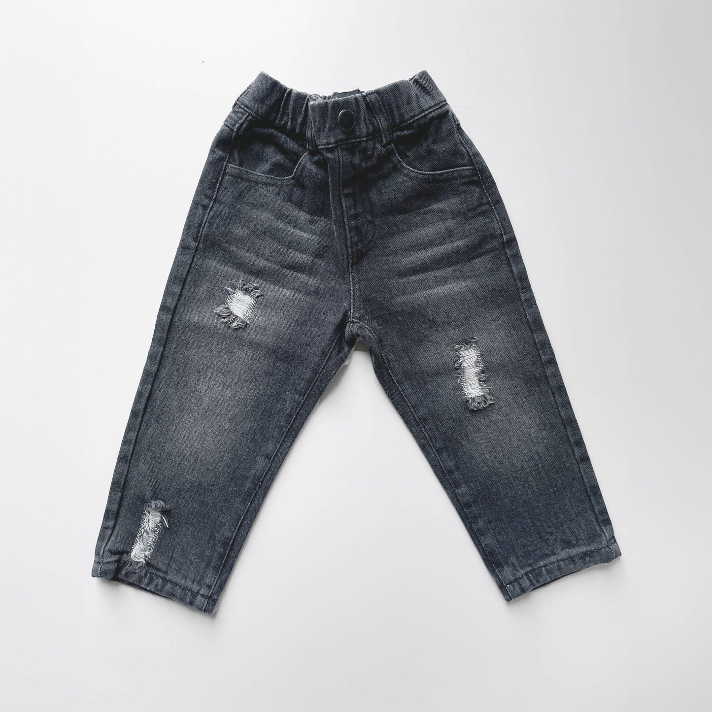 Lucky Link - Relaxed Straight Washed Black Jeans