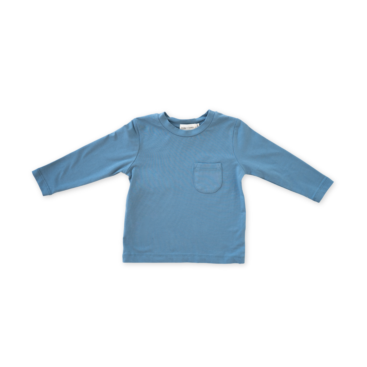 bug + bean kids - Charlie Long Sleeve Jersey Tee | Dark Cobalt