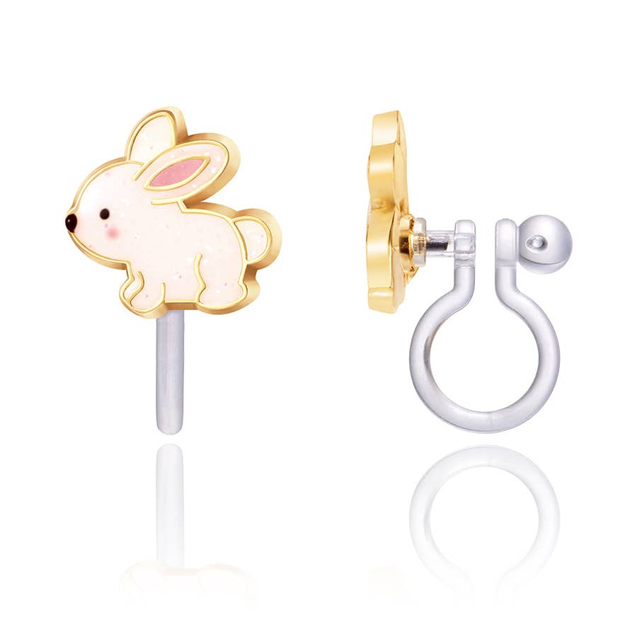 Girl Nation - CLIP ON Cutie Earrings | Glitter Rabbit