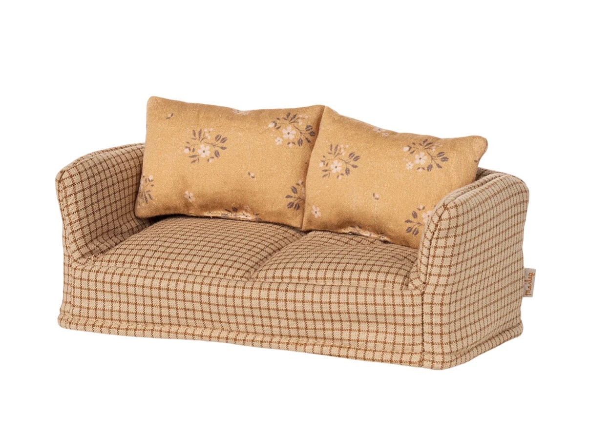 Maileg - Couch. Mouse - Marble