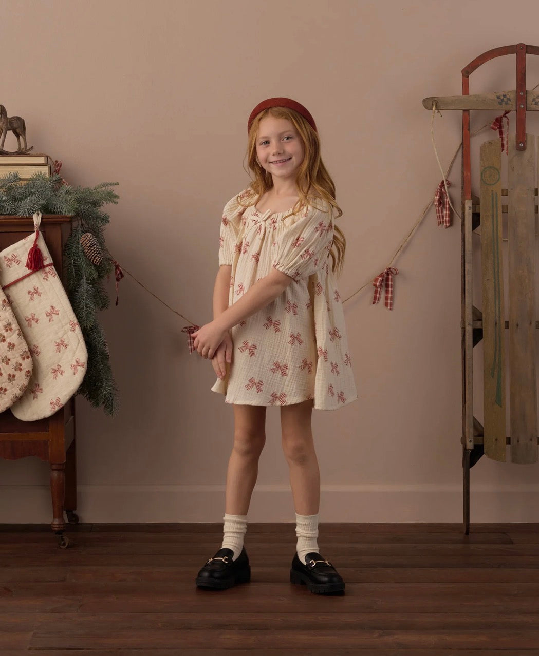 Rylee + Cru - Sabrina Mini Dress - Peppermint Bows
