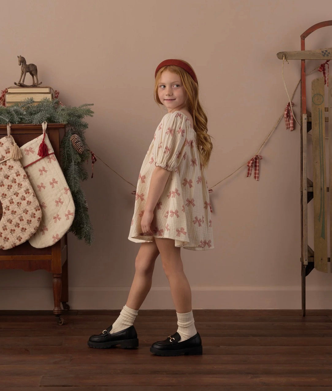 Rylee + Cru - Sabrina Mini Dress - Peppermint Bows