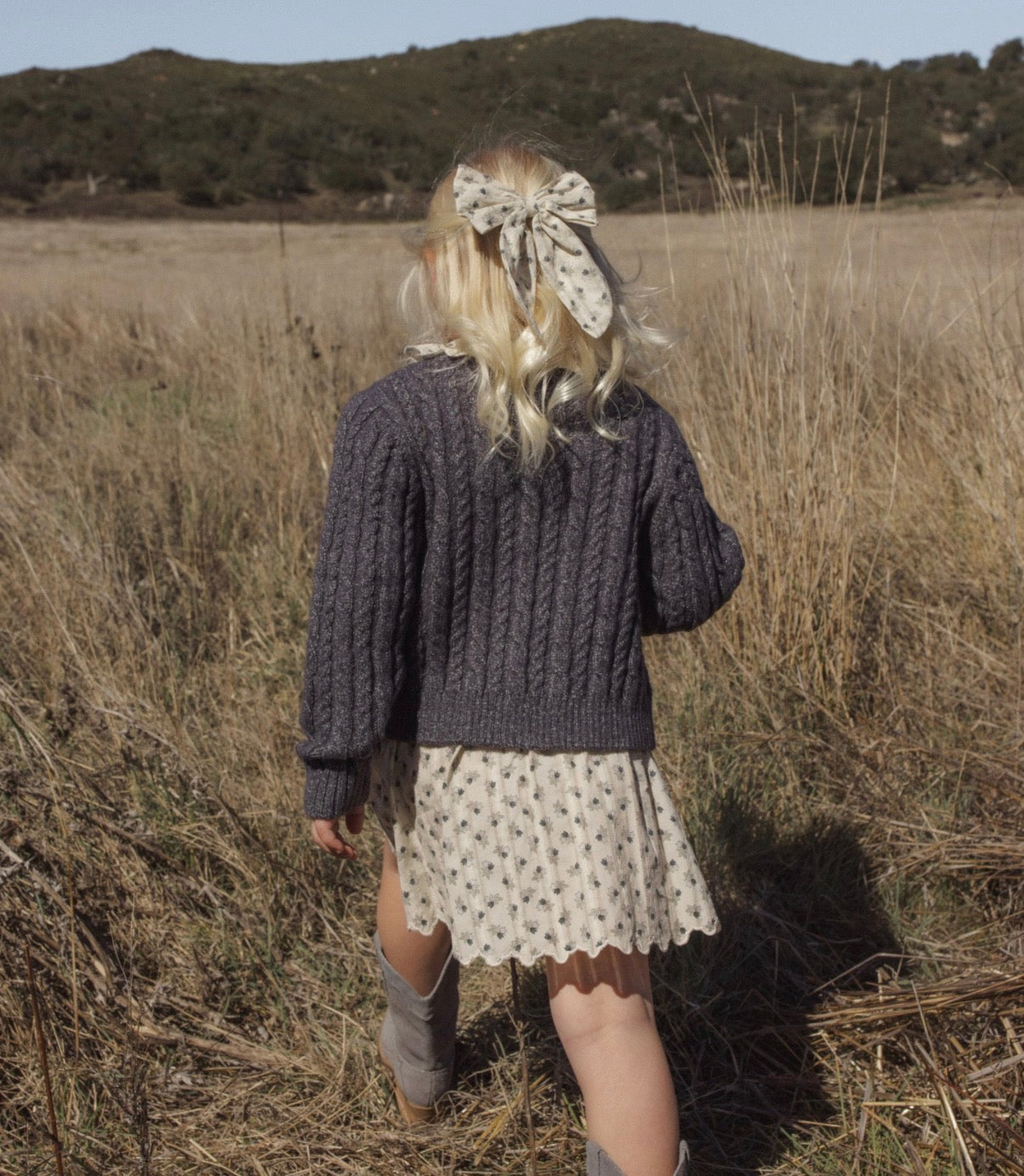 Rylee + Cru - Oversized Bow - Vintage Fleur
