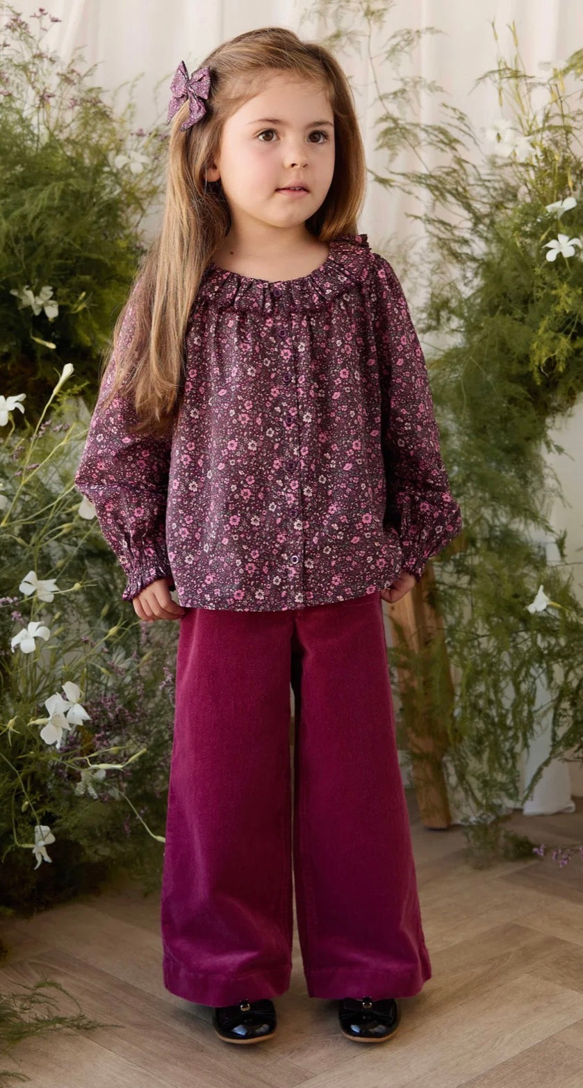 Jamie Kay - Organic Cotton Cecil Top - Floral Fig