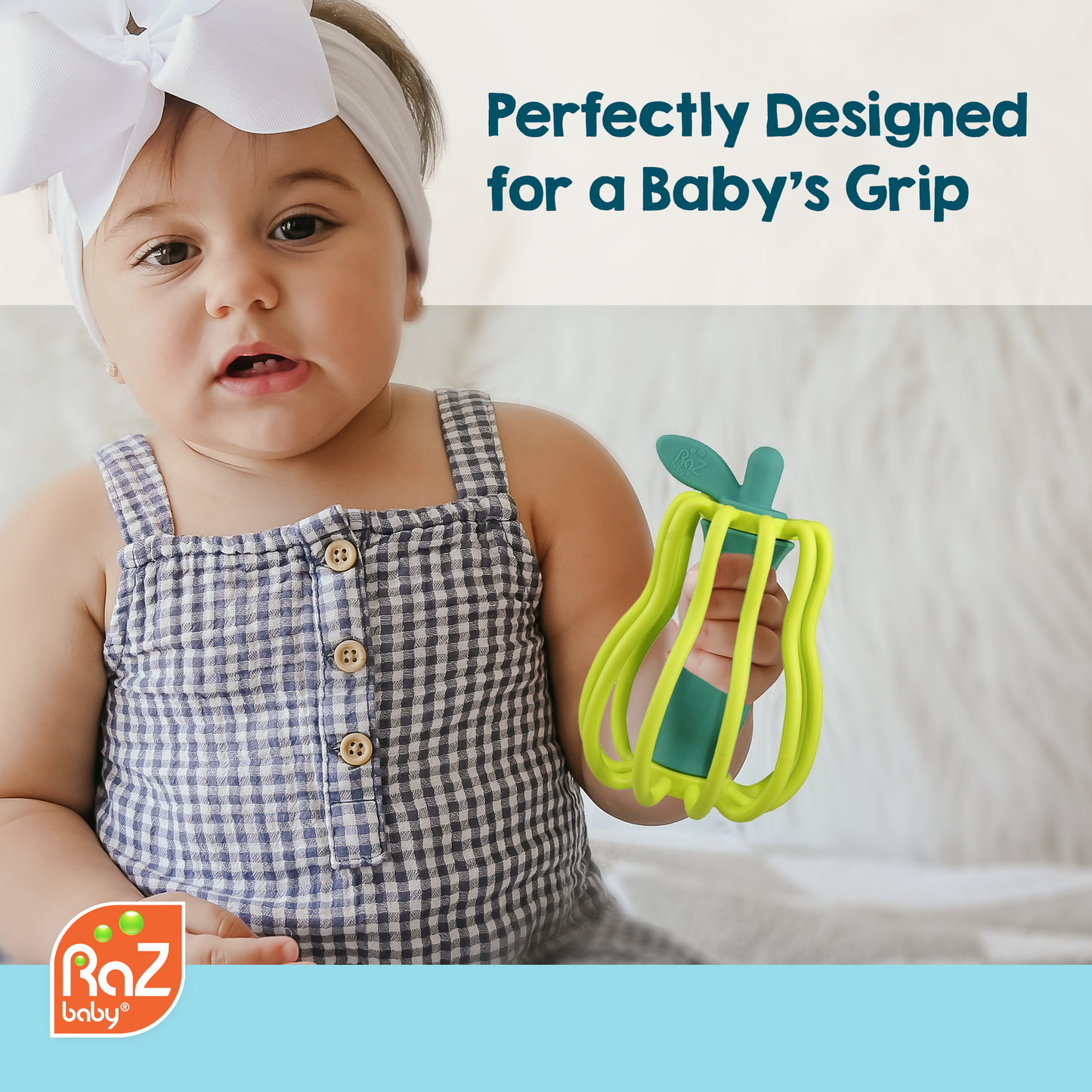 RaZbaby - RaZ-Apple Teether & Rattle Toy