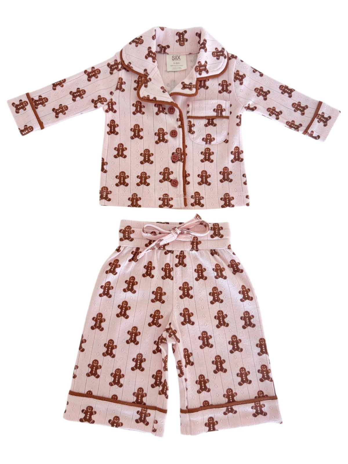 SIIX Collection - Blush Gingerbread / Organic Pointelle Lounge Set