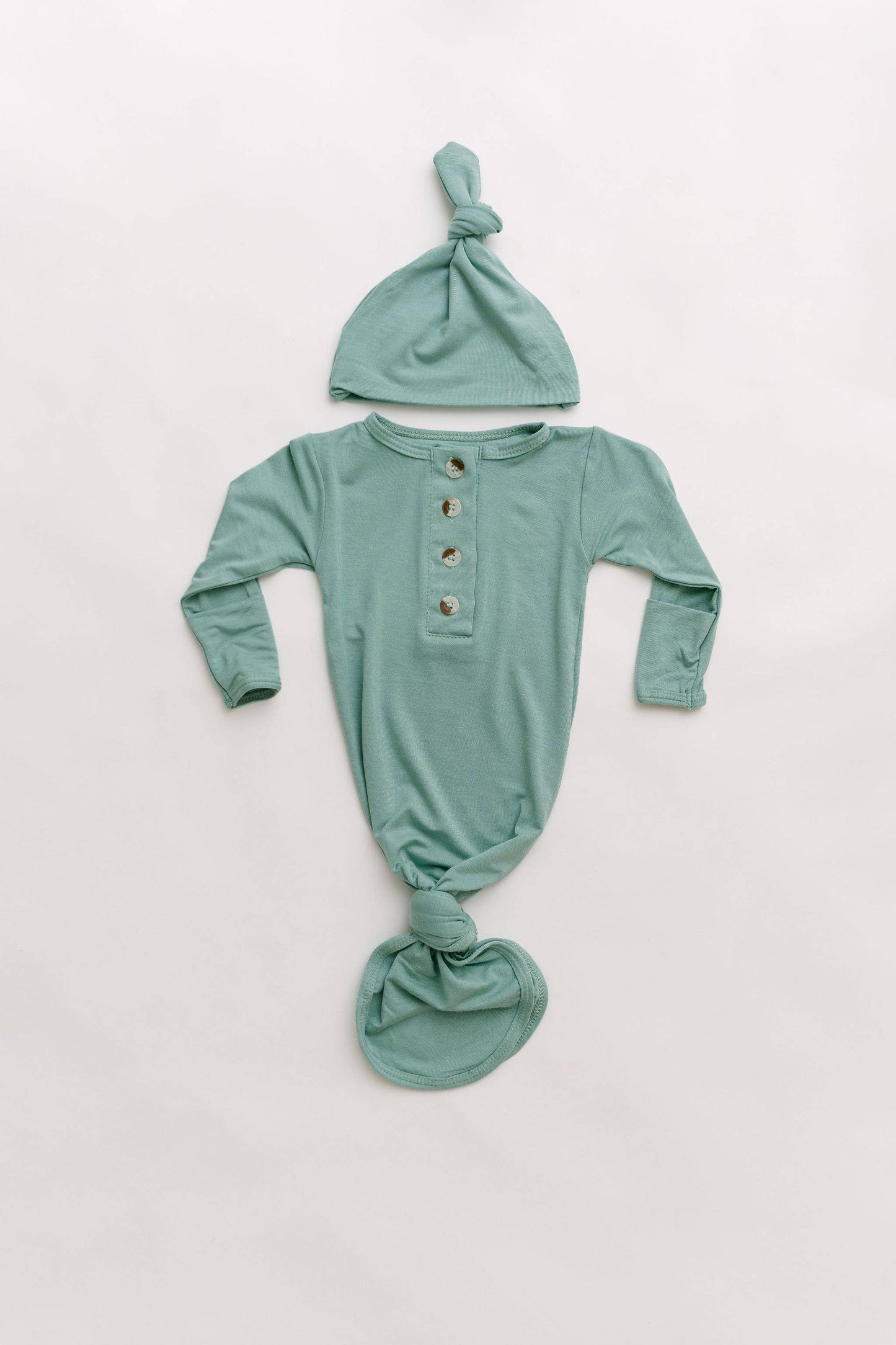 Stroller Society - Newborn Knotted Baby Gown and Hat Sets - Baby Clothing