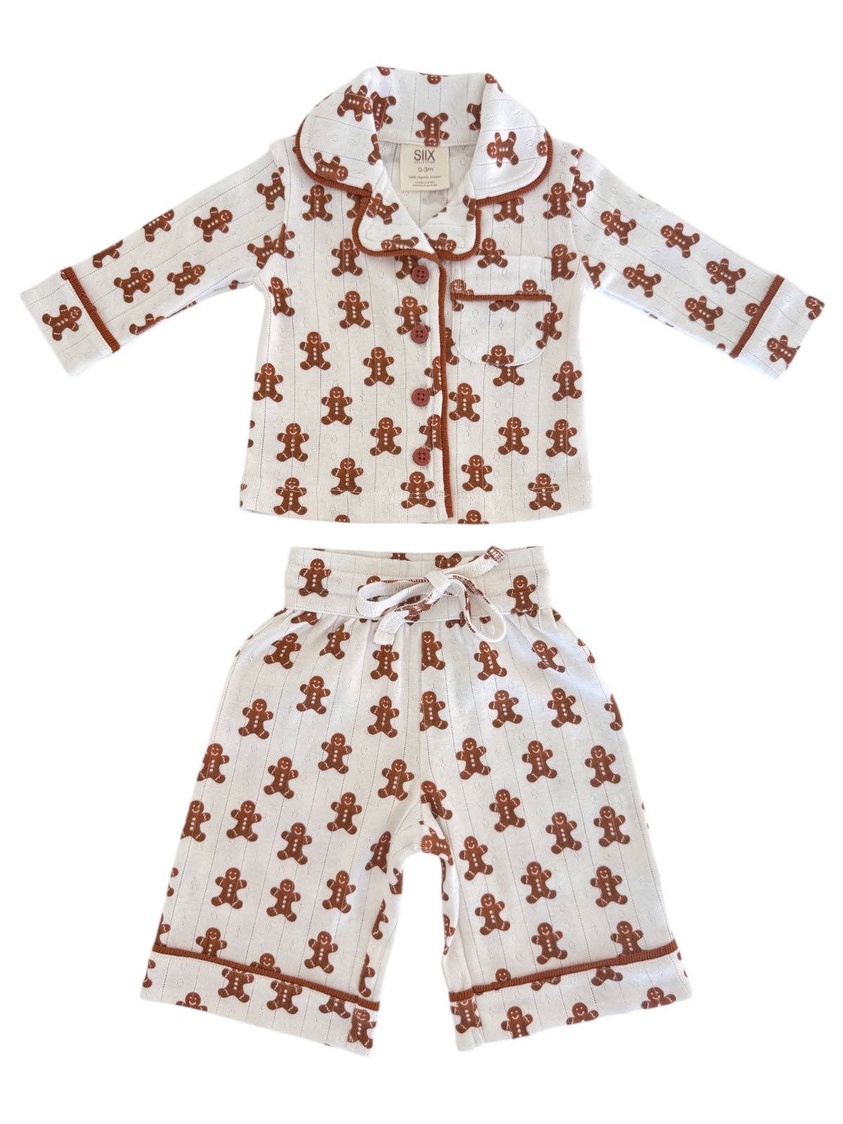 SIIX Collection - Gingerbread / Organic Pointelle Lounge Set