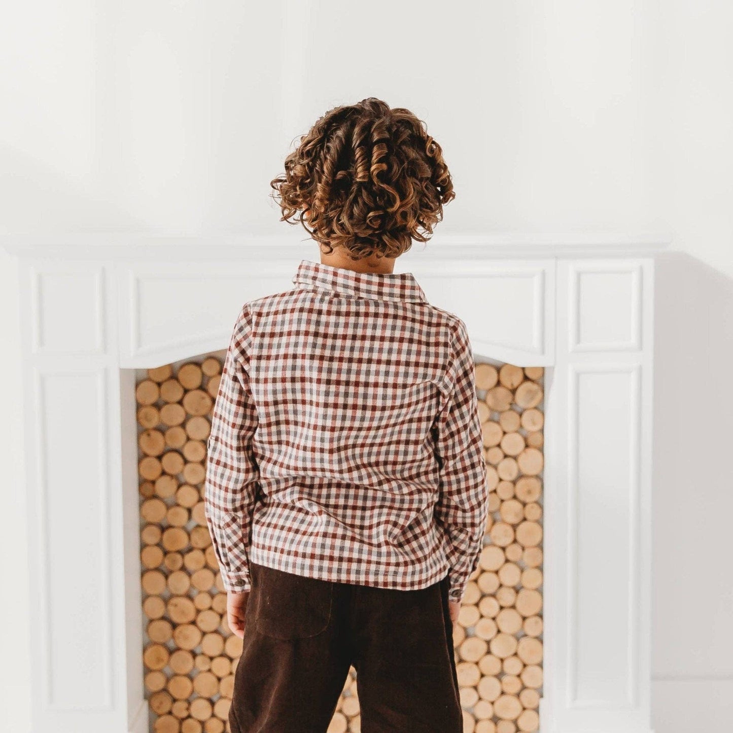 LARILI - Brushed Gingham Check Boys Shirt