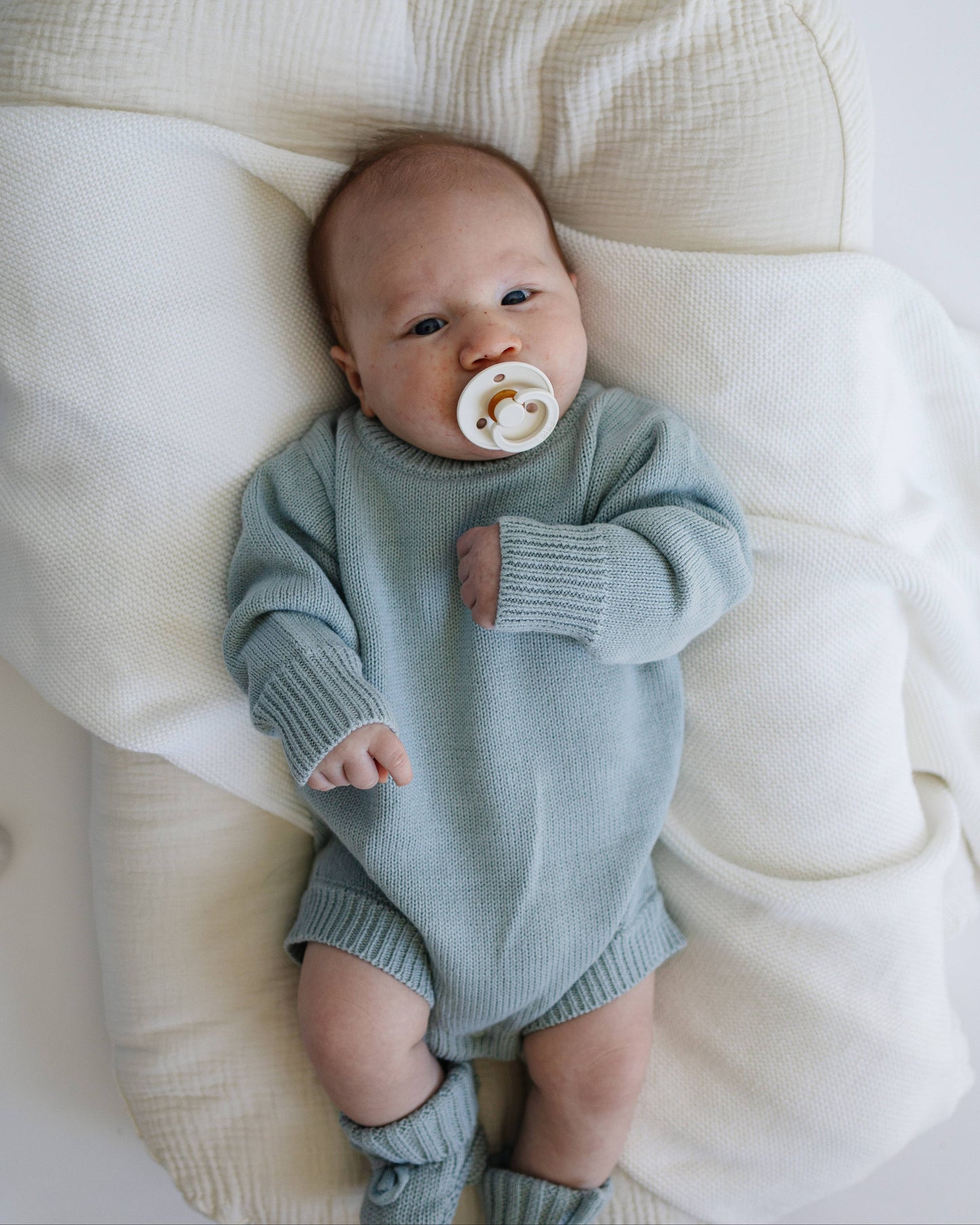 Pine Kids - Knit Romper - Steel