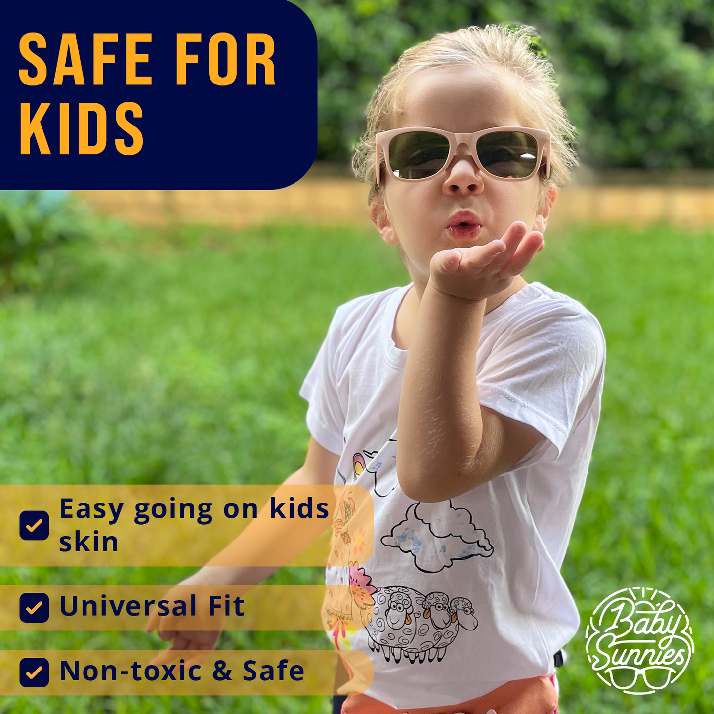 Baby Sunnies - Barbie Pink Polarized Baby Sunglasses with Strap 0-24 Months