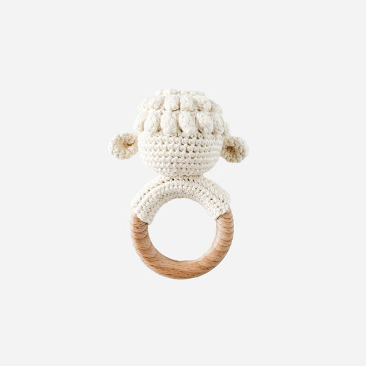 The Blueberry Hill - Teether Lamb Baby Newborn Rattle Gift Toy Sheep Farm