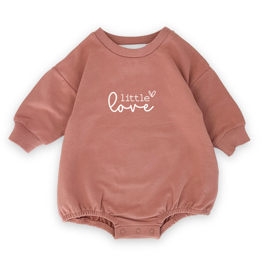Emi Lei - Everyday Sweatshirt Romper - Clay | Little Love