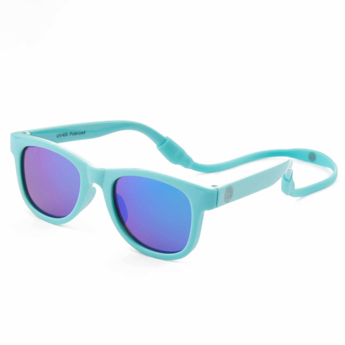 Baby Sunnies - Sky Blue Flexible Polarized Baby Sunglasses with Strap 0-24 Months