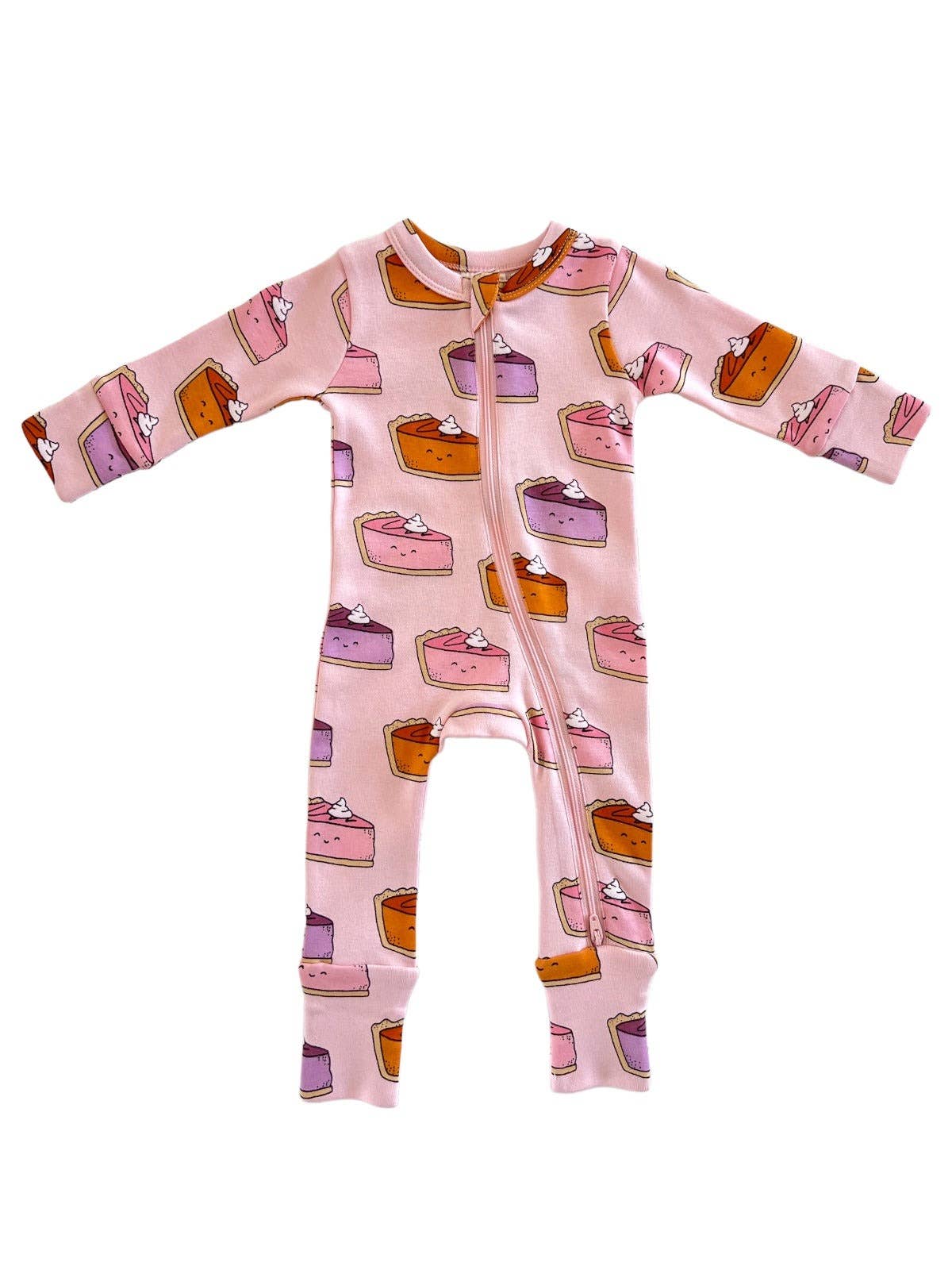 SIIX Collection - Pumpkin Pie / Organic 2-Way Zip Romper