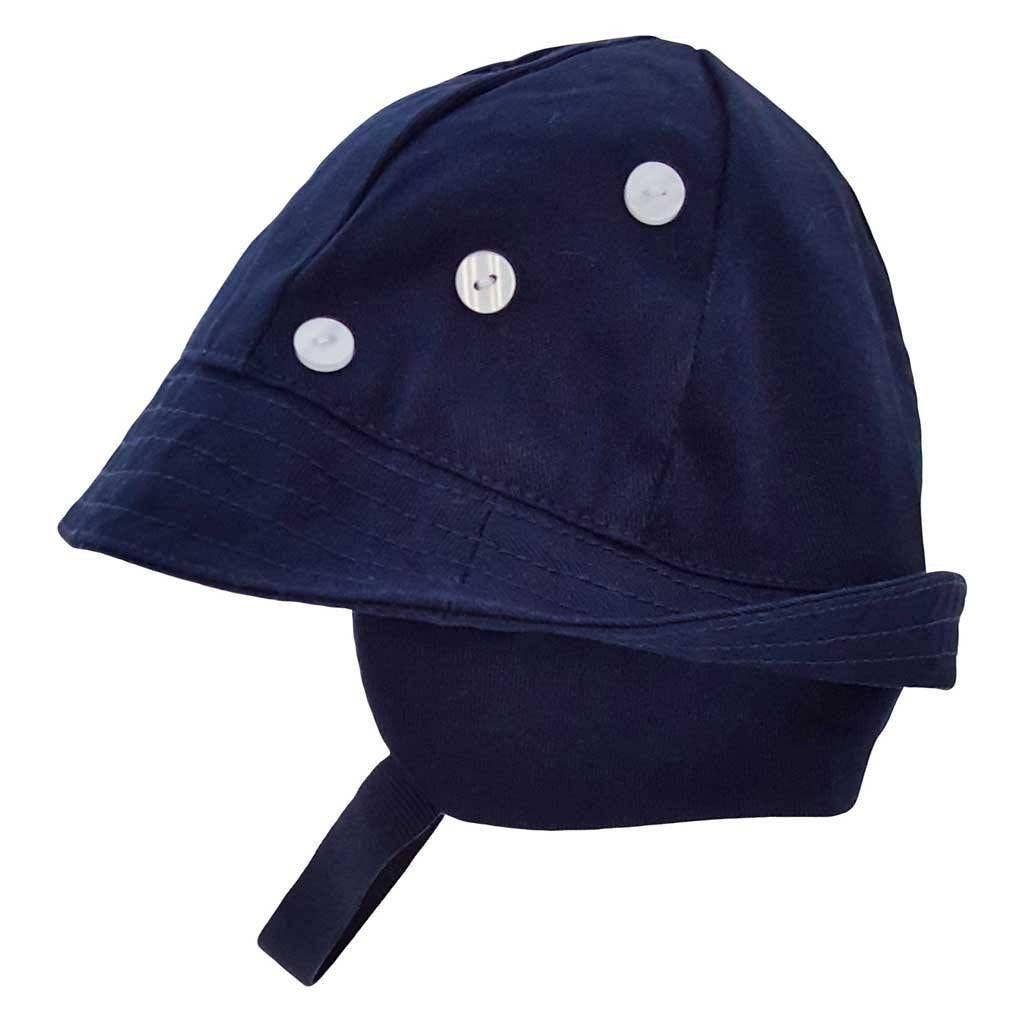 Huggalugs - Tyrolean Navy Hat With Chinstrap- UPF 50+