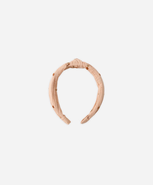 Rylee + Cru - Knotted Headband Cherry Embroidery