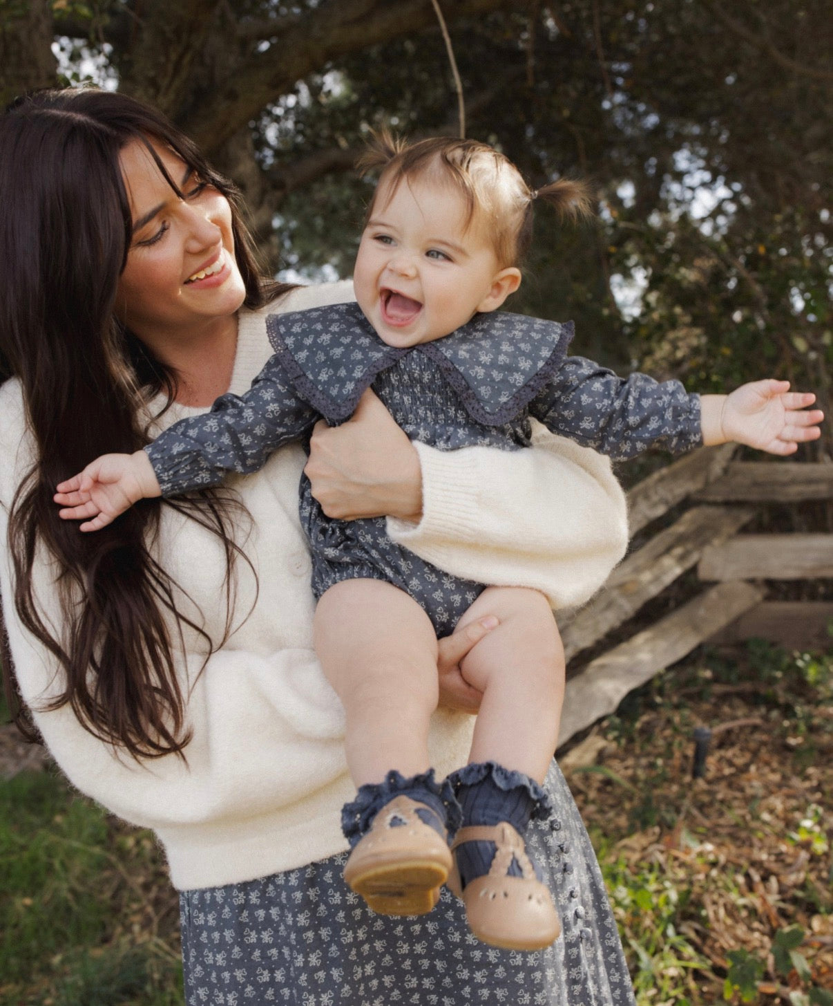 Rylee + Cru - Fern Romper - Heart Ditsy