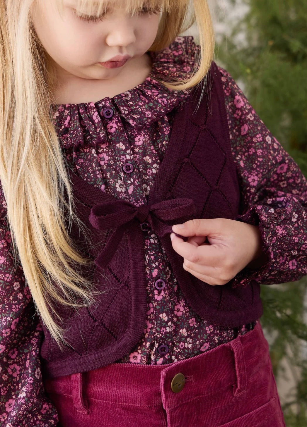 Jamie Kay - Lilah Knitted Vest - Fig