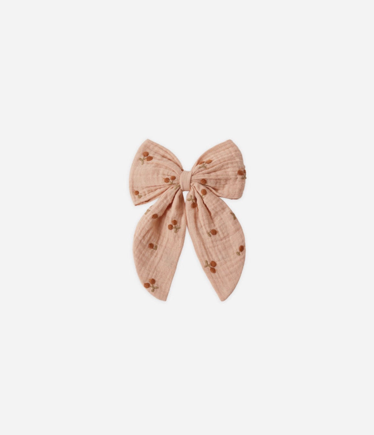 Rylee + Cru - Oversized Bows Cherry Embroidery