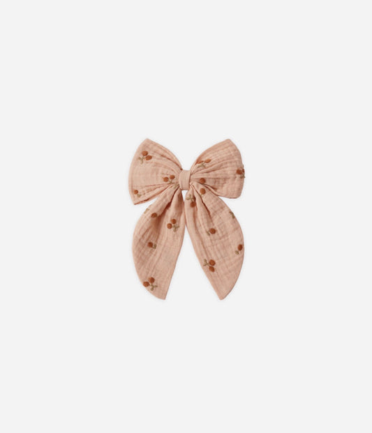 Rylee + Cru - Oversized Bows Cherry Embroidery